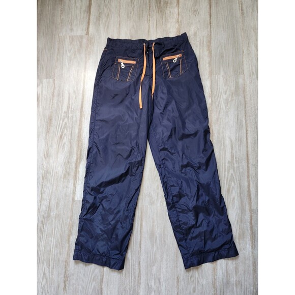 Duck Head Lightweight Lined Pants Navy Orange Drawstring Pockets Sz M - Picture 2 of 13